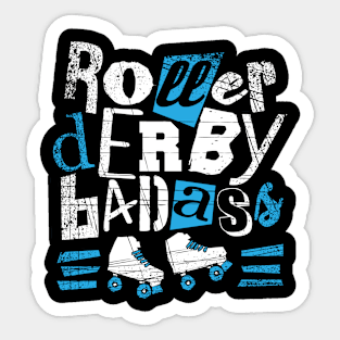 Roller Derby Badass - Derby Skates Sticker